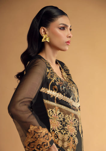 Regal Black Long Shirt and Dhaka Pant