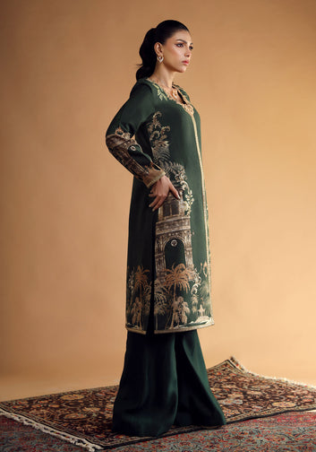 Deep Green Long Kurta