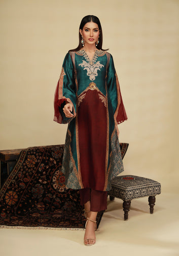 Vintage Aesthetic Opulent Silk Fabric