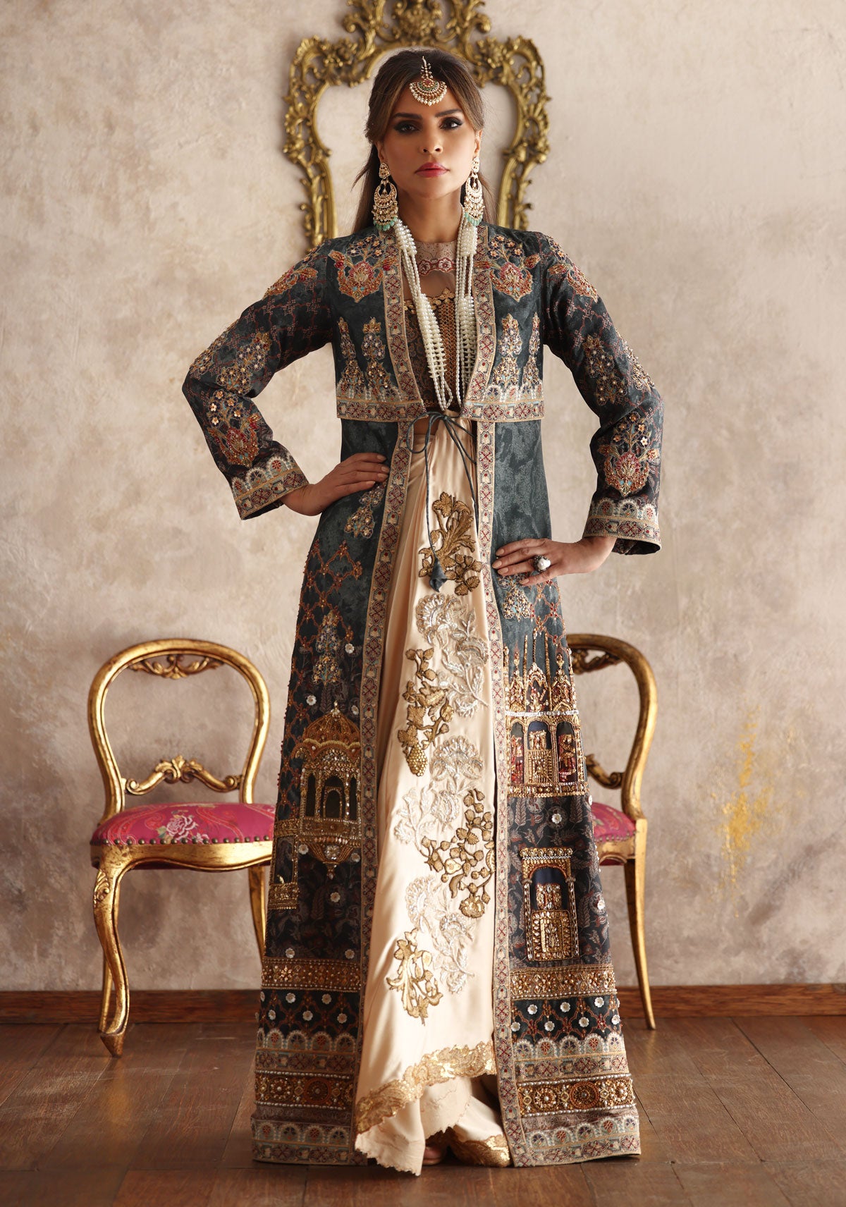 Mughal Print Full Set Outfit