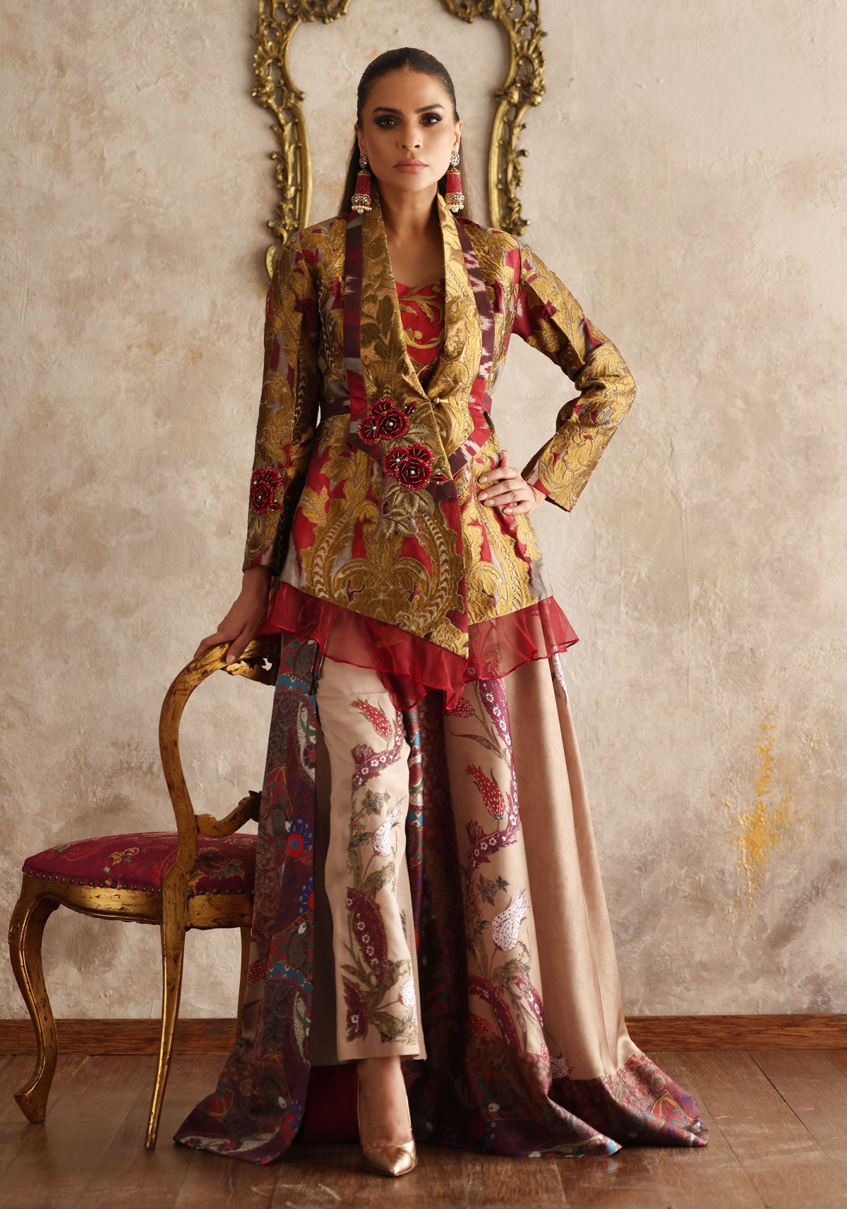 Ottoman-inspired Jacket with Bellbottom