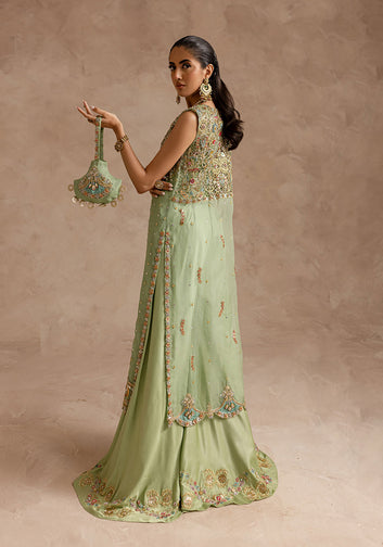 Mint Green Silk Jumpsuit