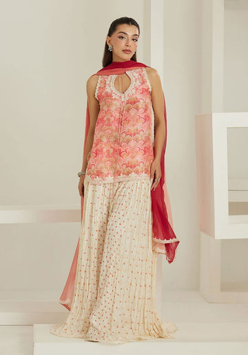 Selma Short Shirt And Dupatta with Sleeves