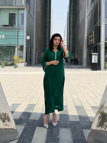 Green Straight Kurta