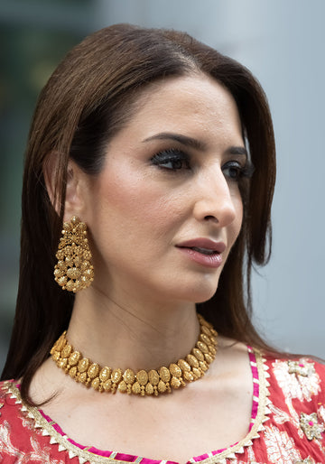 Royal Heritage Antique Gold & Stone Jewelry Set
