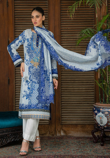 Unstitched Lawn Pret Crafted Embroidered Outfit