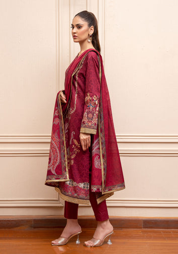 Unstitched Lawn Pret Digitally Printed Outfit