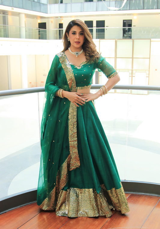 Emarald Green Lehenga Choli