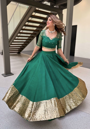 Emarald Green Lehenga Choli