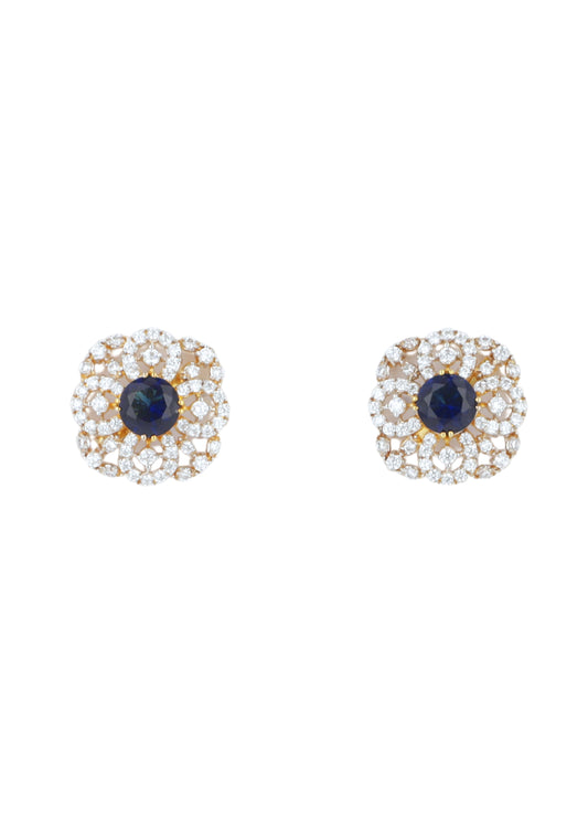 Sapphire Sun Earrings