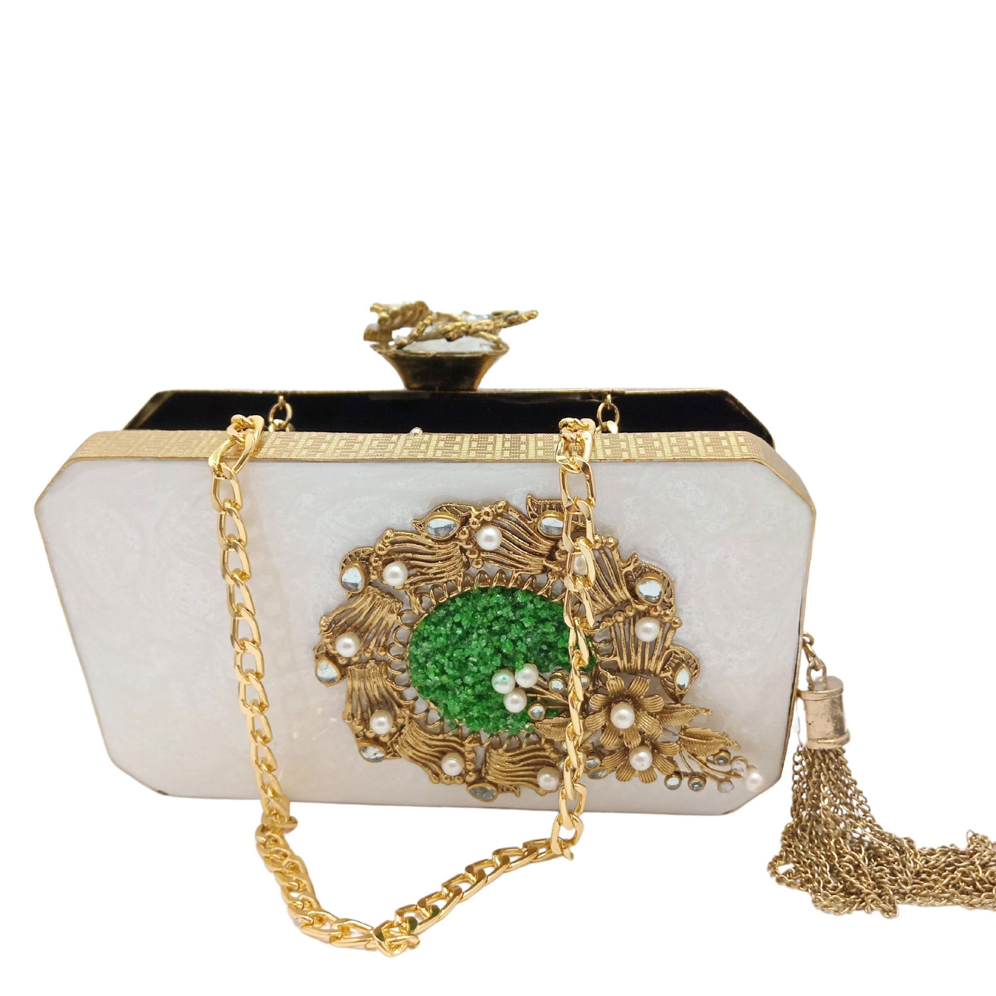 Ivory Luxury Clutch