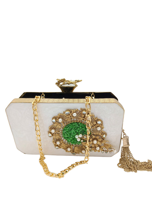 Ivory Luxury Clutch