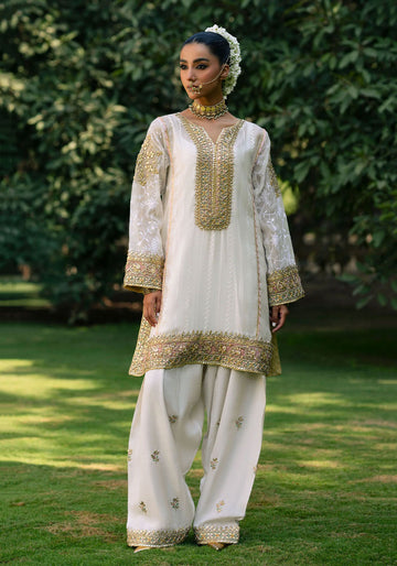 Short Khadi Cotton Net Shirt