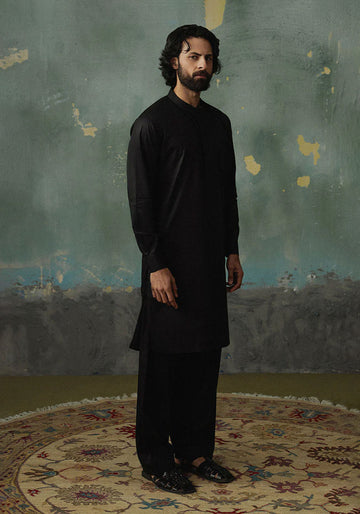 Classic Black Shalwar Kameez