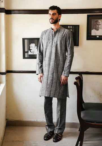 Charcoal Grey Kurta Pajama