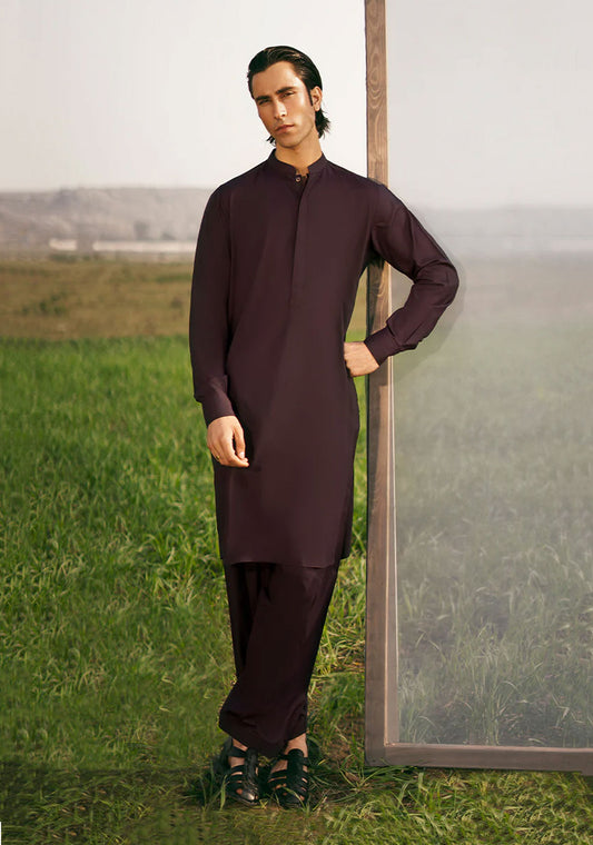 Plum Kurta Shalwar