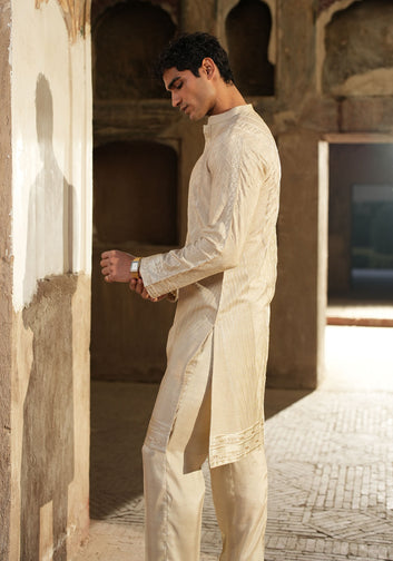 Beige Kurta And Trouser