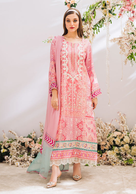 Sophia Mist Pink Shirt and Dupatta