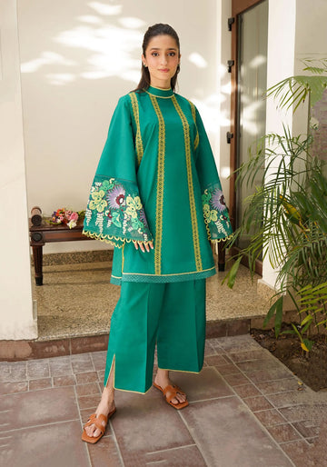 Dark Green Summer Pret Two-Piece