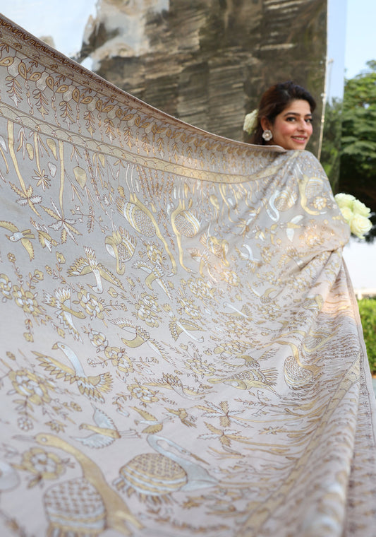 Gold Pashtoosh Shawl