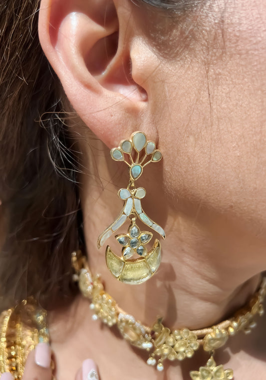 Drop Ornate Vintage-Inspired Earrings