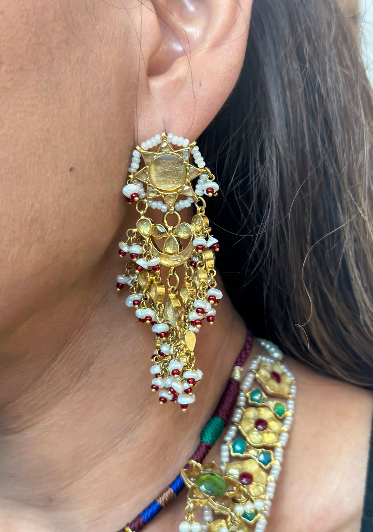 Sunburst Dangling Earrings