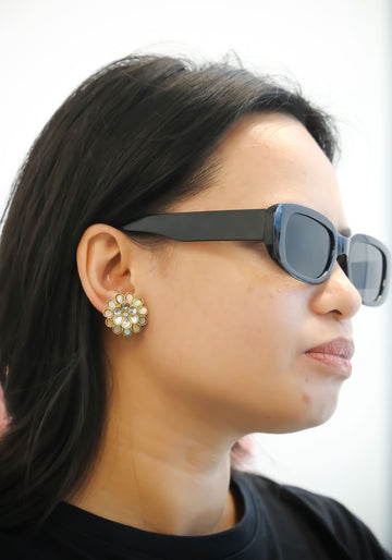 Crystal Bloom Stud Earring