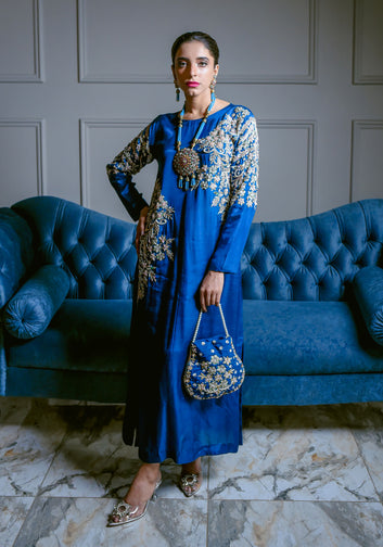 Crystals Sequin Cotton Silk