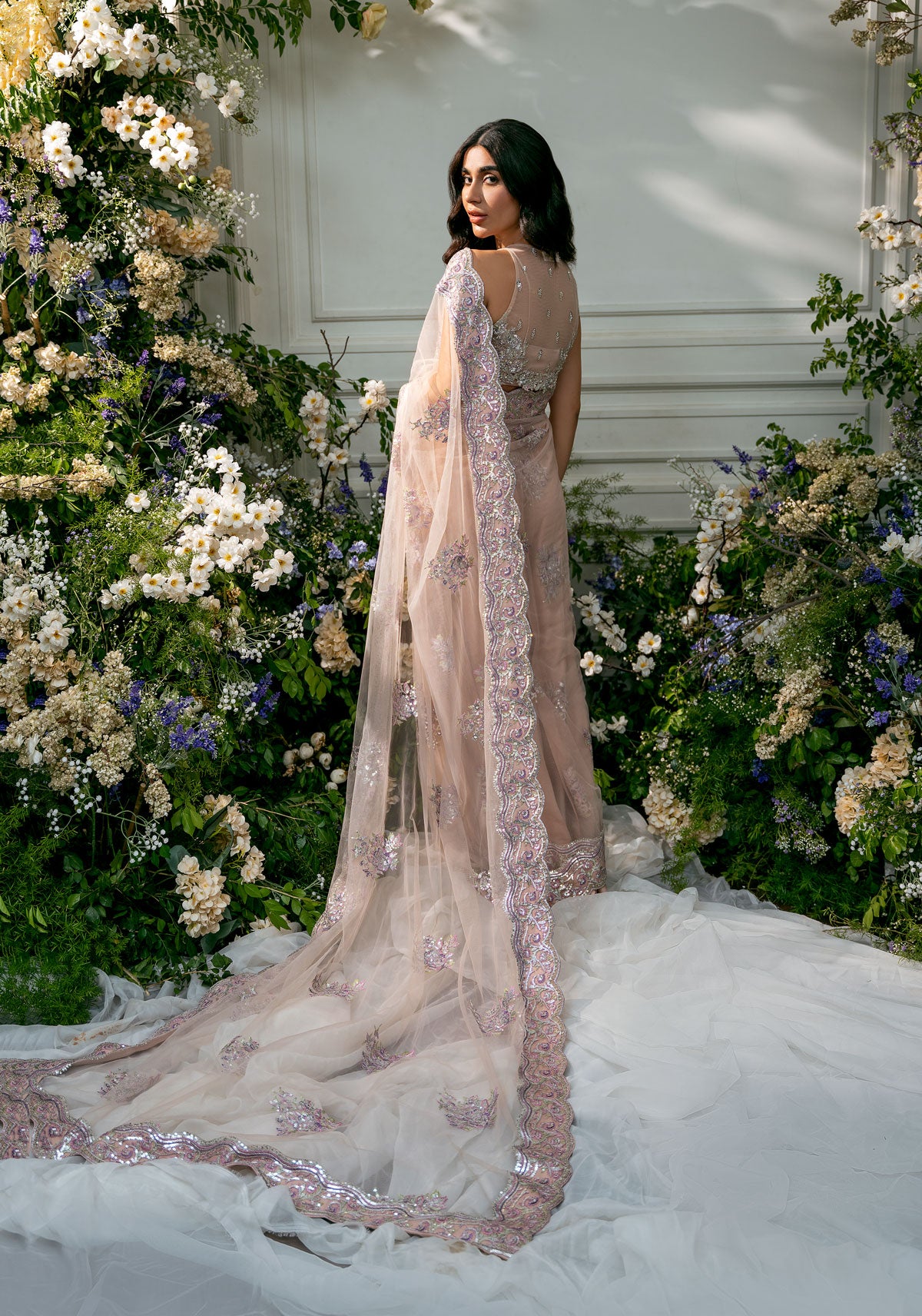 Nora Lace Saree main image 0