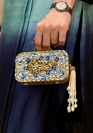 SHADES OF BLUE CLUTCH