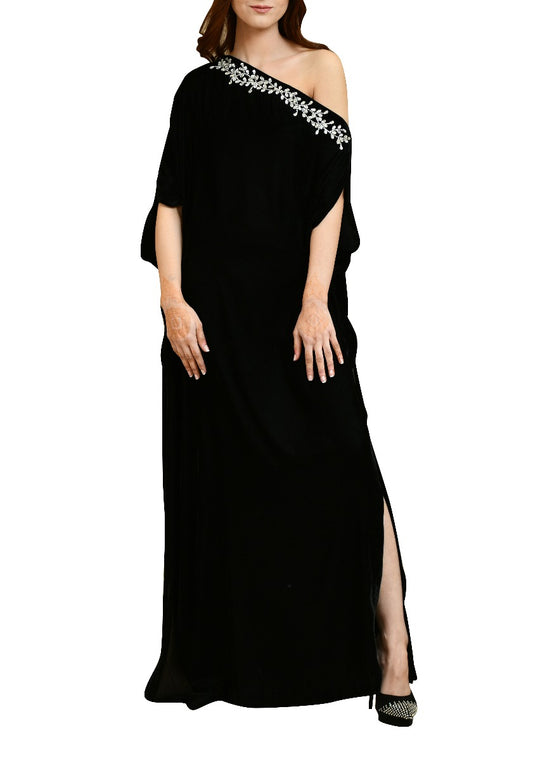 Black Velvet Kaftan