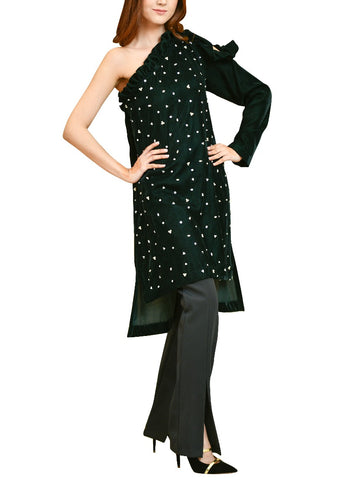Green Velvet Shirt
