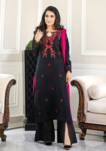 Black & Multi Kurta