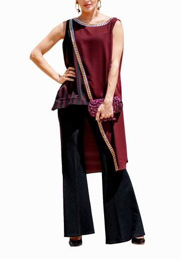 Amora Glam - Maroon Tunic