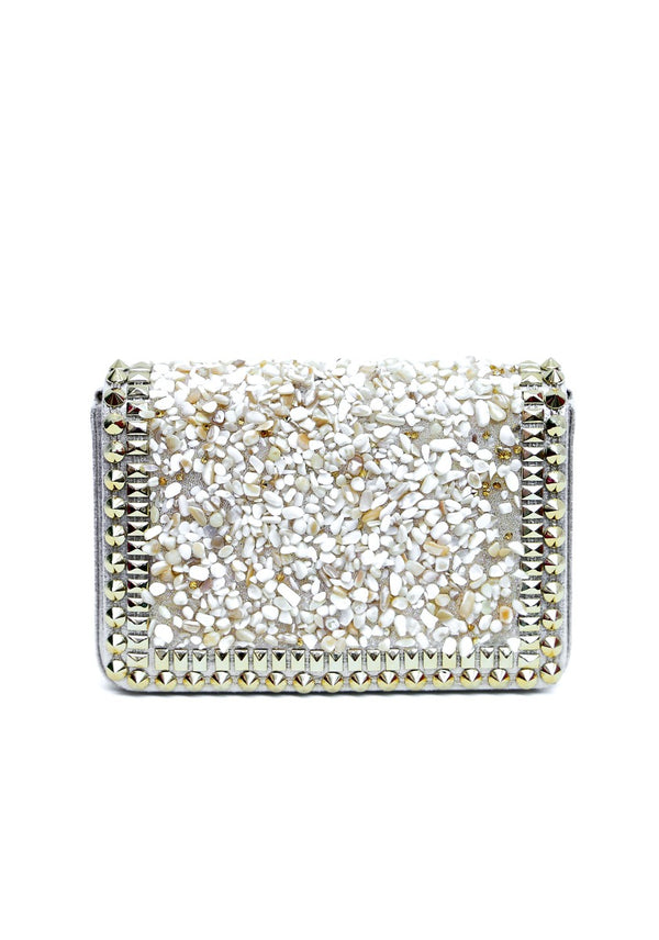 Marble And Crystal Clutch