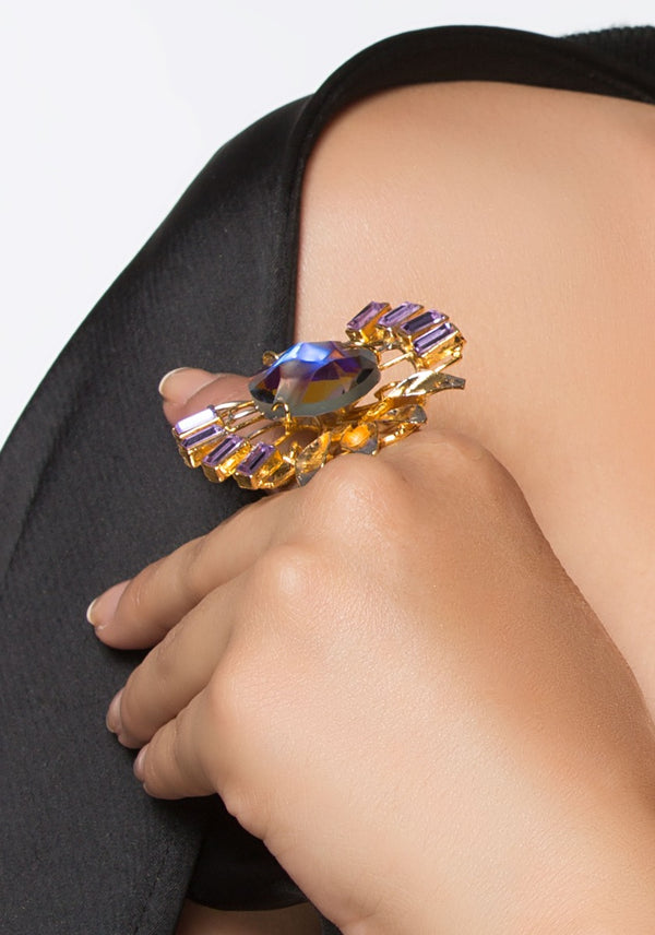 Rainbow Butterfly Ring