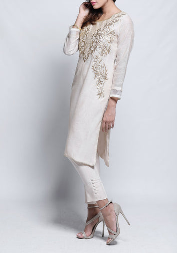 Remy - 2 Piece with Hand Embroidered Cotton Net Top