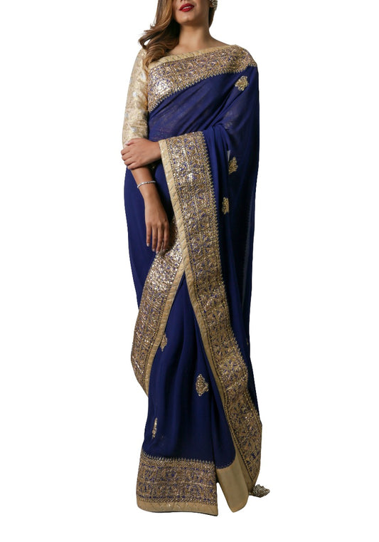 Royal Blue Saree