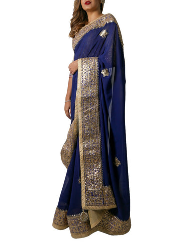 Royal Blue Saree