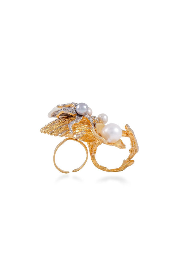 Sea Shell Silhouettes Ring