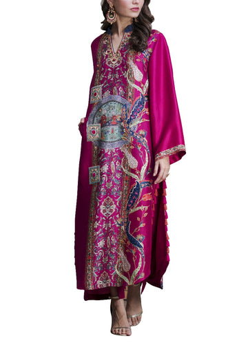 Long Pure Silk Shirt